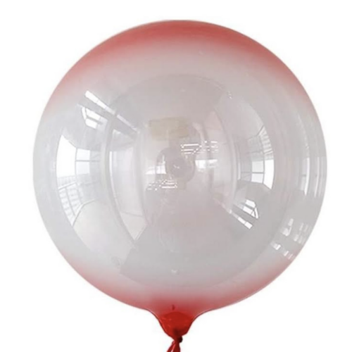 Balloon Plastic Bubble Red Ombre